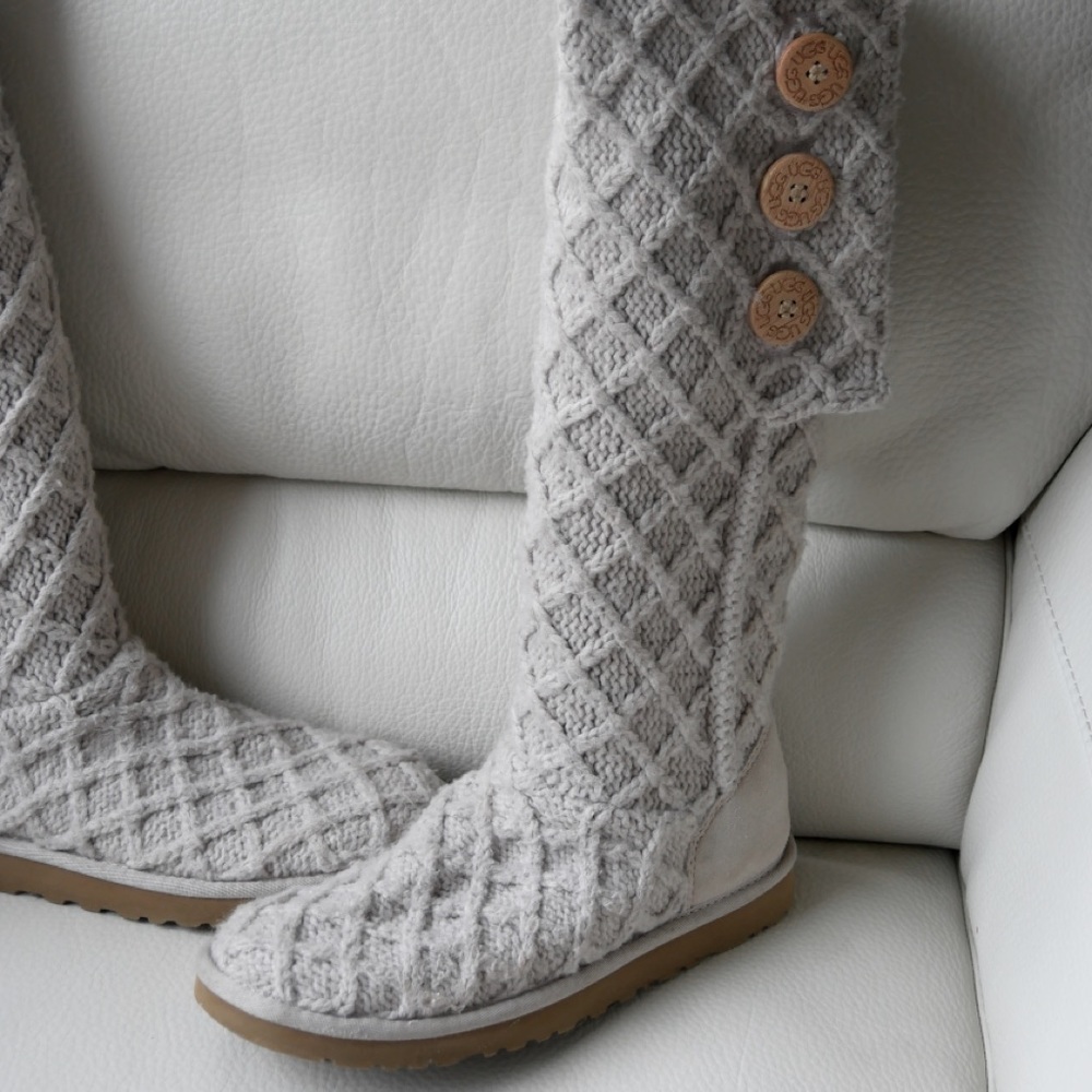 UGG lattice cardy sand knit boot